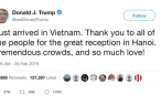 Tổng thống Trump bất ngờ về lòng hiếu khách của người Việt